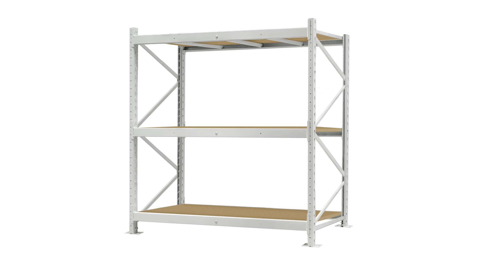 Стелаж 3000x2100x1000 мм УХЛ-МАШ ДСП полиці 3 шт. фарбований основний